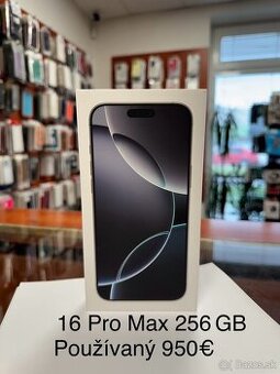 IPHONE 16 PRO MAX 256GB POUŽÍVANÉ