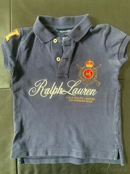 Detské triko, Polo, RL, modré, 3 roky