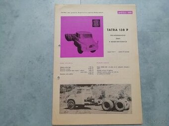 Tatra 138 P podvozek - prospekt 1961
