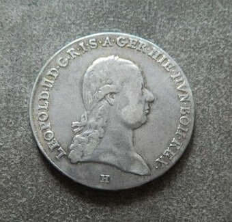 Predám 1 toliar 1792 H Leopold II.