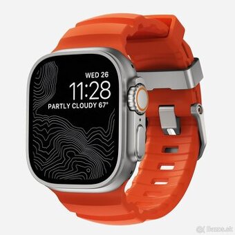 Apple watch Nomad Rocky Point Band orange