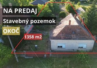 Na predaj: stavebný pozemok 1 358 m² – Okoč (okres Dunajská
