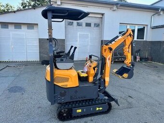 Predám minibager s hmotnosťou 1200 kg, ovládanie joystick