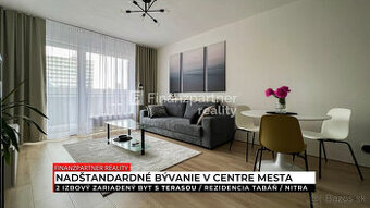 Prenájom - zariadený 2 izbový byt, Rezidencia Tabáň, Nitra