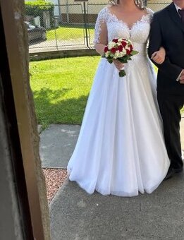 Svadobné šaty 42-46 - 1