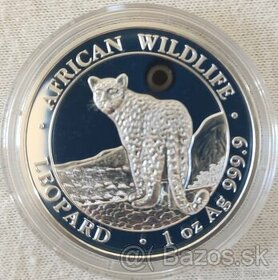 Investičné striebro 1 Oz African wildlife Leopard 2018