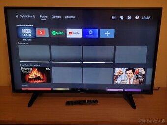43" palcová Smart LED TV Hyundai UHD 4K 108cm Android OS