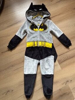 Plyšový overal Batman 6-7 , 116-122 cm