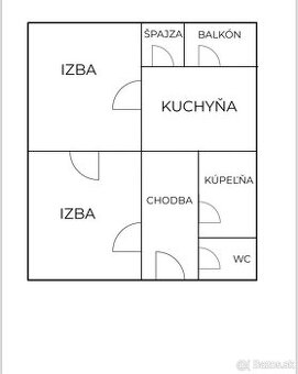 2 IZBOVÝ BYT V BLÍZKOSTI CENTRA MESTA MARTIN