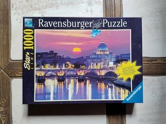 Puzzle Nočný Rím svietiace