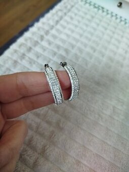 Oceľové náušnice so Swarovski zirkónmi