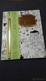 Kreativna knizka na domalovanie v anglictine Beasts