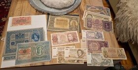 Staré bankovky - Rakúske, Nemecké, Maďarské..