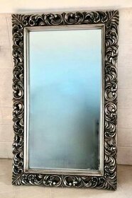 barokove strieborne zrkadlo - iba RAM 160x98 cm