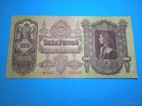 Bankovka Maďarsko - VZÁCNÁ 100 Pengo 1930 s hvězdičkou