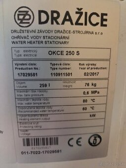 Elektrický bojler OKCE 250S