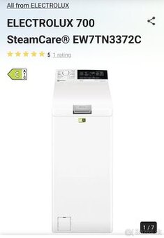 Práčka ELECTROLUX 700 SteamCare
ELECTROLUX 700 SteamCare®