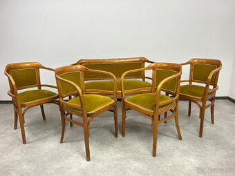 Secesné dizajnové sedenie Thonet