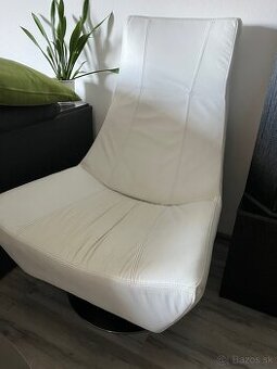 Kožené otočné kreslo