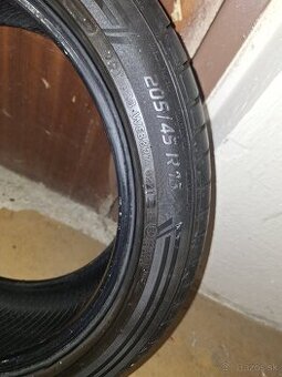 Predám pneumatiky  205/45 r.16
