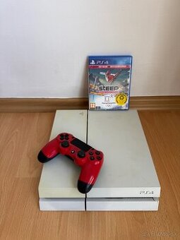 Playstation 4 white s ovládačom + 1x hra Steep