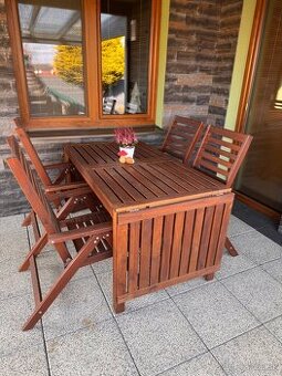 Záhradný jedálenský set IKEA