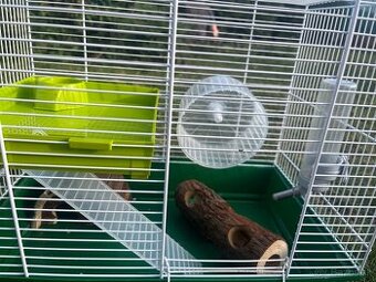 klietka pre škrečka+vybavenie