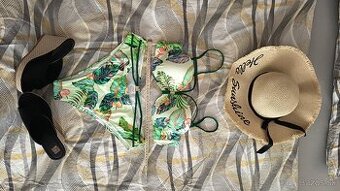 Dámske plavky nové veľkosť XXL zelené