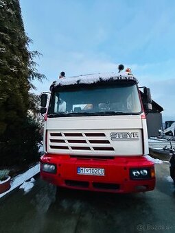 Predám Steyr 19S40 (MAN F2000) sklápač 3s+silná ruka