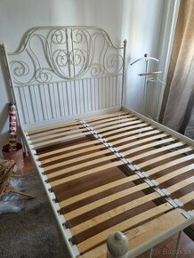 Manželská posteľ kovová 140x200cm