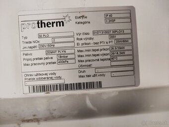 Plynový kotol Protherm