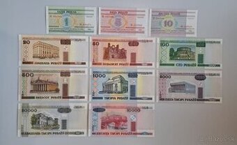 Bankovky Bielorusko 11 kusov