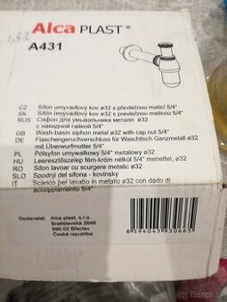 Alca plast sifón umyvadlový kov 32 s prevlečnou maticou 5/4