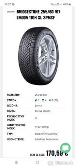 5x112 R17 orig Mercedes 255/60 R17