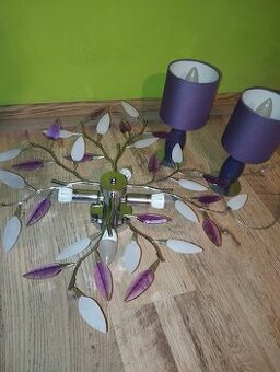 Predám luster + 2x lampu na nočný stolík