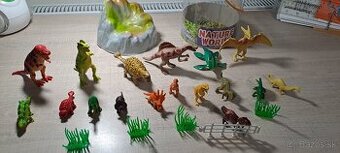Figúrky zvieratiek (farma), dinosaury, plyšáci
