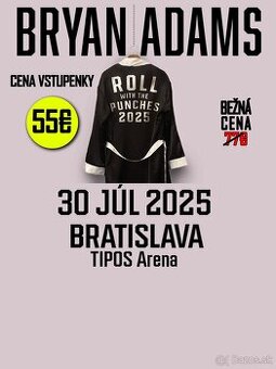 BRYAN ADAMS 30.7.2025 Tipos arena