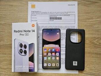 Xiaomi Redmi Note 14 Pro 5G 8GB/256GB,cierny,top stav,zaruka