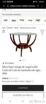 Krásny Designový stolík 1500eur