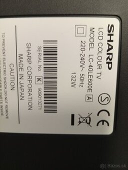 Predám Lcd Sharp 40''