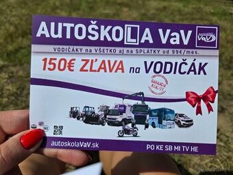 Autoškola. Poukaz na vodičský preukaz