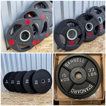 50 mm kotúče na činku, rôzne typy