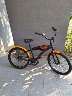Predam detsky bicykel 24 kola Schwin cierno oranzovy