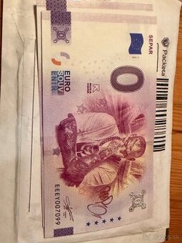0 eurová bankovky Separ
