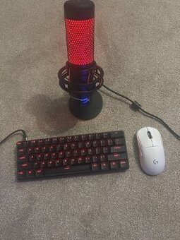 Predám klavesnicu, myšku a mikrofón viac v popise
