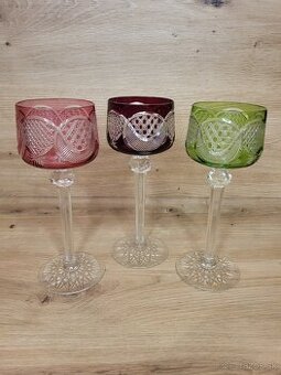 Brúsené krištáľové poháre