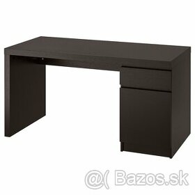 Pracovný stôl Ikea Malm cierny