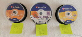 DVD disky, na vypaľovanie.