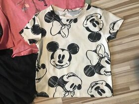 veľ. 98/104 H&M Nové tričenko s Minnie a Mickey
