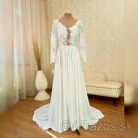 Biele svadobné šaty - 1